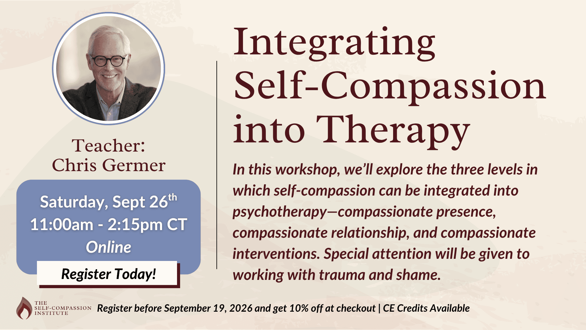Integrating Self-Compassion into Therapy, with Chris Germer